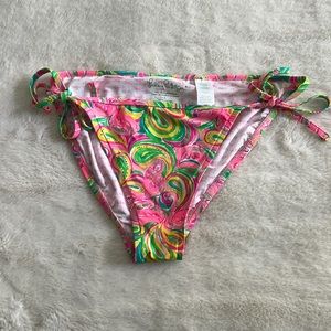 Lilly Pulitzer Womens Sandi String Bikini Bottom Large